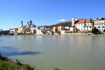 Fototapeta na wymiar Spaziergang in Passau, Städtereise, Deutschland