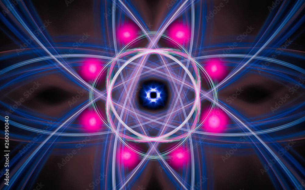 Fototapete digital generated image in the form of abstract geometric shapes of various shades and colors for us
