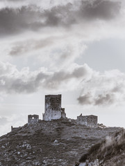 Stone old tower house on Mani, Greece.