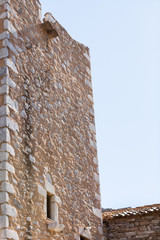 Fototapeta na wymiar Tower house in Vathia Greece Mani Peninsula