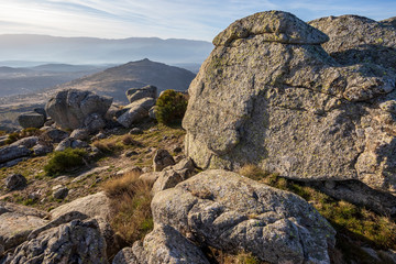 Riscos graníticos en Sierra Paramera. Avila. España. Europa.