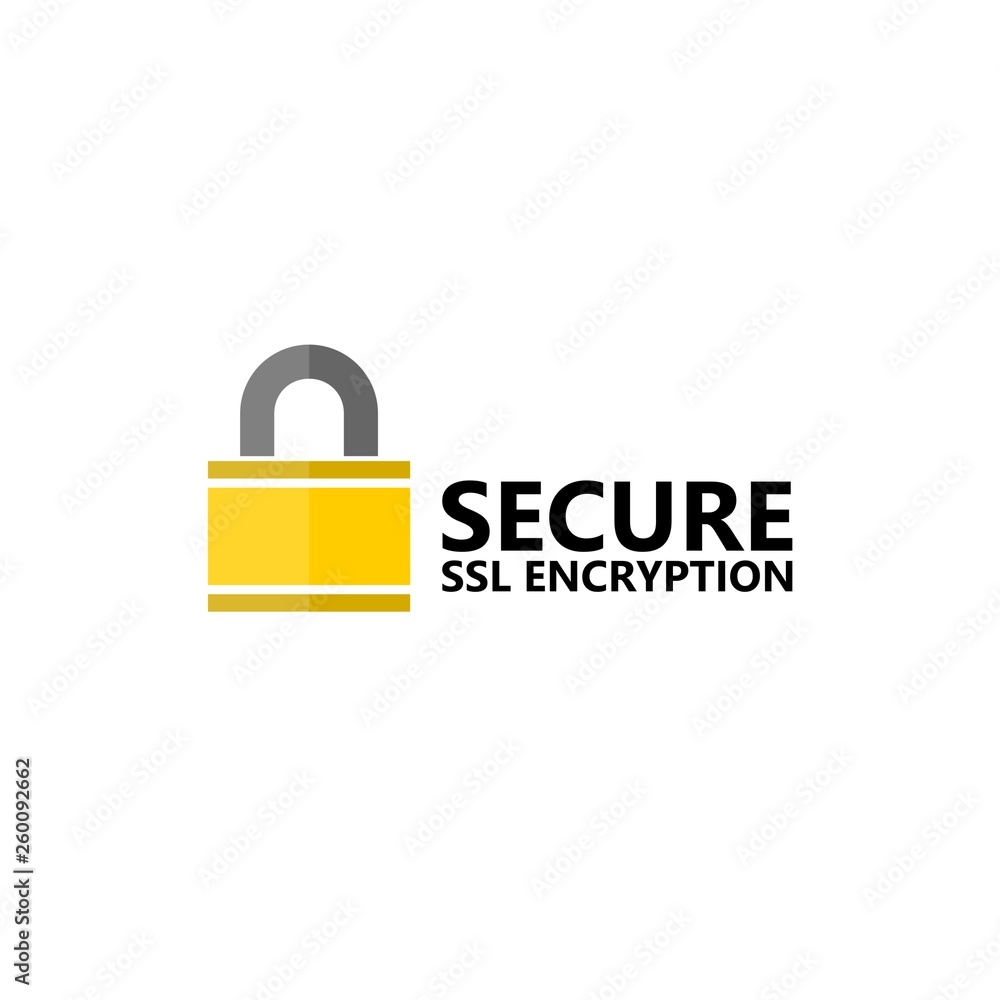 Poster secure connection ssl icon or sign