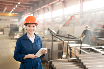 Woman in factory