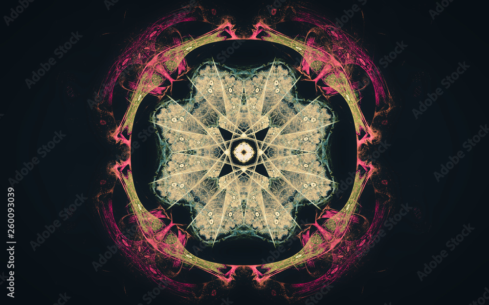 Fototapete digital generated image in the form of abstract geometric shapes of various shades and colors for us