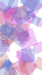 Obraz premium Multicolored translucent hexagons on white background. Vertical image orientation. 3D illustration