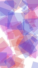 Multicolored translucent hexagons on white background. Vertical image orientation. 3D illustration