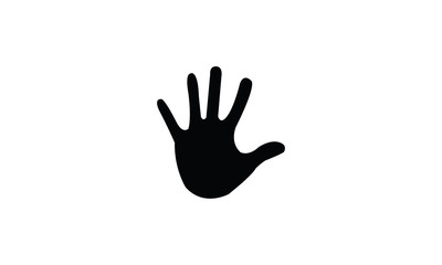 Fototapeta na wymiar Hand human thumb symbol body part icon