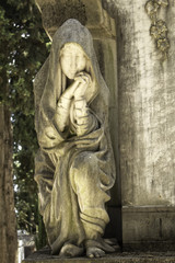 Obraz premium Virgin stone cemetery