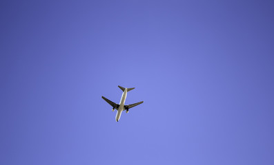 Airplane in sky