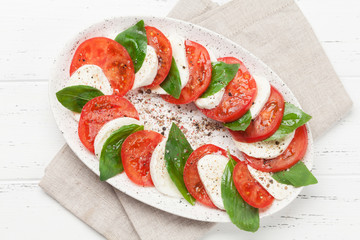 Delicious italian caprese salad