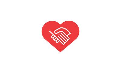 Handshaking symbol friendly icon cooperation partnership 