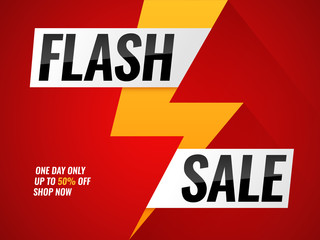 Flash sale. Flashes blitz mega deals buy shop sales offer poster hot price promo trendy sticker lightning bolt arrow vector banner