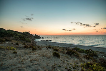 Fototapeta premium Sunset on the Rena Majore Beach
