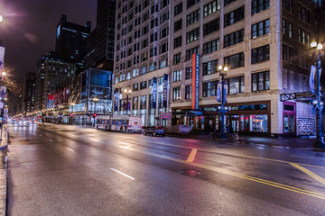chicago night streets