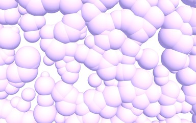 3d rendering picture of pink balls. Abstract wallpaper and background. 3D illustration