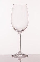 Empty wine glass. isolated on white background