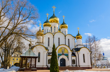 Fototapeta na wymiar Cathedral Of St. Nicholas in Nikolsky monastery