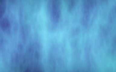 Background of abstract white color smoke isolated on blue color background. The wall of white fog. 3D illustration