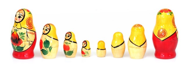 Traditional Russian wooden toy 