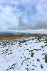 Snow on the hill of Dartmoor (Yes Tor)