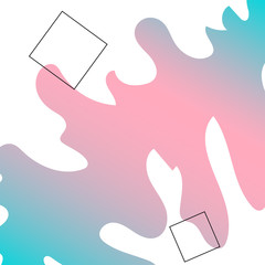 Modern  geometric pink blue colors abstract background