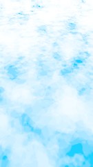 The bright sky in the morning. Blue sky background with white clouds. Cumulus white clouds in the clear blue sky. 3D illustration