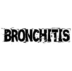 BRONCHITIS stamp on white