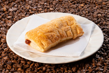 Pastries of puff pastry of guava