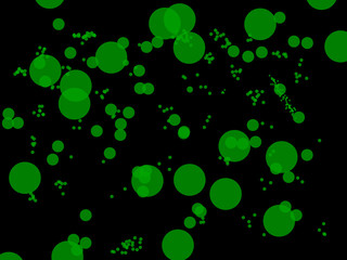  green bubbles background