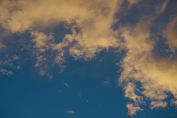 light clouds evening sky