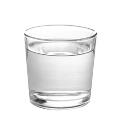 water glass isolated on white background
