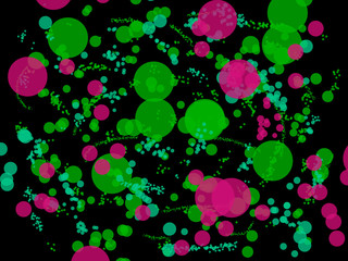 abstract background with flowers