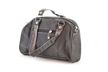 Naklejka premium female color leather bag on a white background