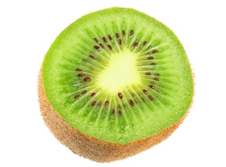 Obraz na płótnie Canvas Slices kiwi fruit isolated on white background