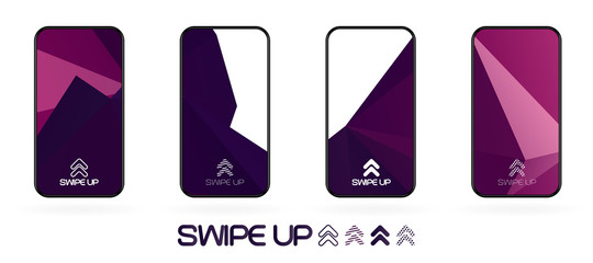 Triangular polygonal geometric background swipe