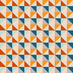 Abstraction composed of different triangles. Modern sealmless abstract texture, pattern