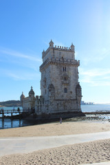 Fototapeta na wymiar BELEM TOWER LISBON PORTUGAL