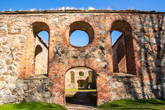 Ruins of Saint Mary's Church in Old Vaasa, Vaasa, Finland
