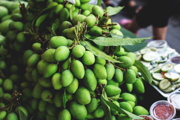 plum mango tropical fruit