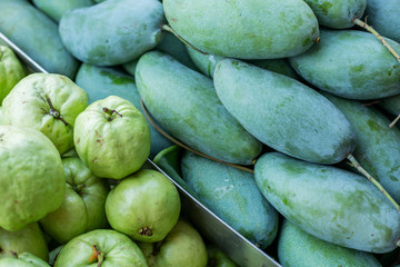 Thai green guava and mango
