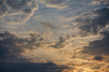 Simply clouds in the sky lit up by the sun.