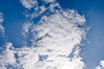 Cloudy skies with thick clouds. Background image.