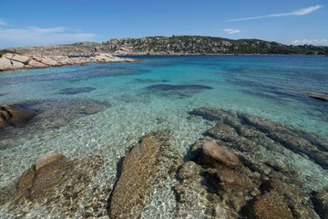 Panorama of the Zia Culumba beach in Sardinia