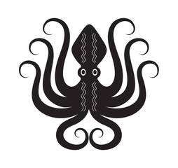 Octopus ancient greek style tribal design