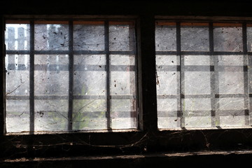 Dusty window, secured