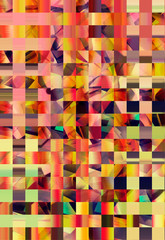 Colorful Abstract Pixel Pattern