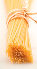 pasta on white background