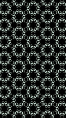 Ornate geometric pattern and abstract multicolored background