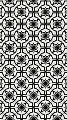 Ornate geometric pattern and abstract multicolored background