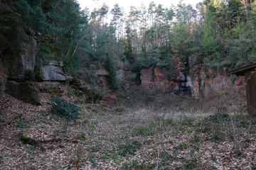 Alter Steinbruch bei Olfen, Odenwald